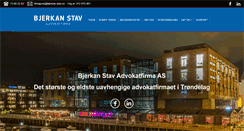 Desktop Screenshot of bjerkan-stav.no