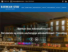 Tablet Screenshot of bjerkan-stav.no